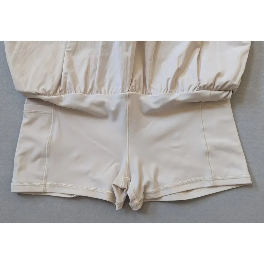 Lot of 2 OFFLINE by Aerie Real Me Bubble Skorts Size Large Laundry Blue Cream